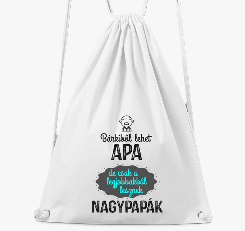 Bárkiből lehet apa tornazsák — Fehér