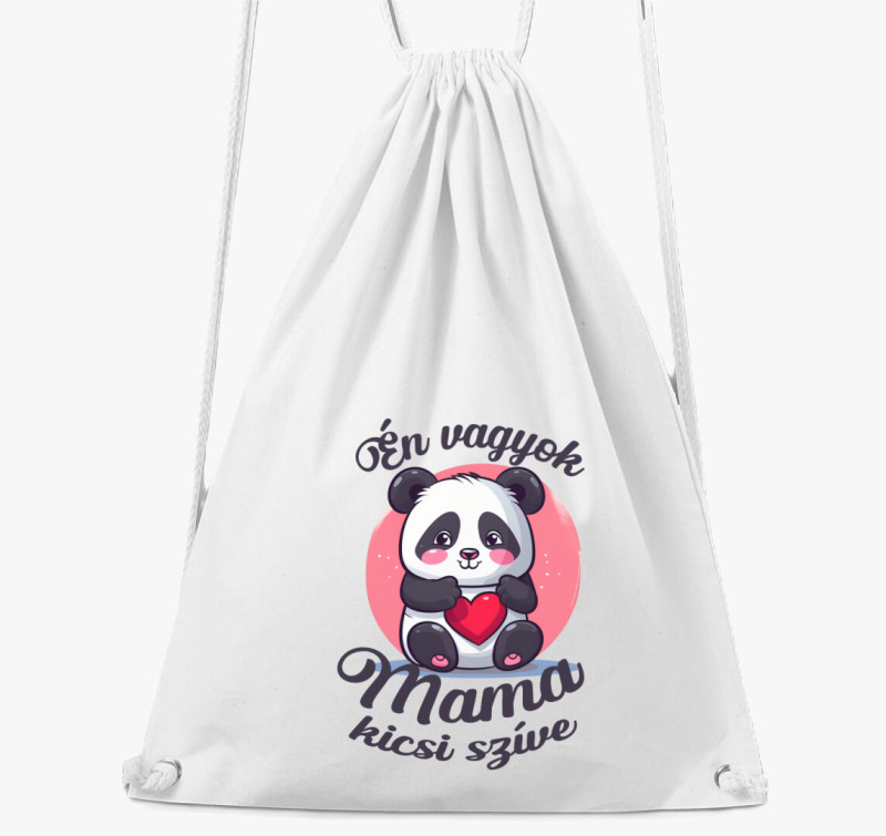 Mama kicsi szíve tornazsák — Fehér