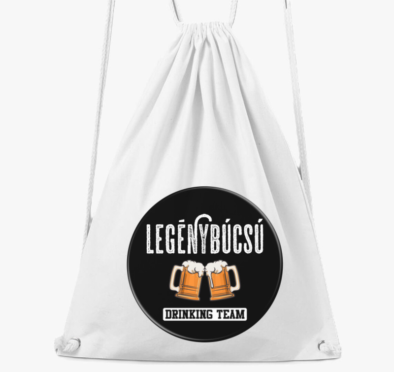 Sörös Legénybúcsú Drinking Team tornazsák — Fehér
