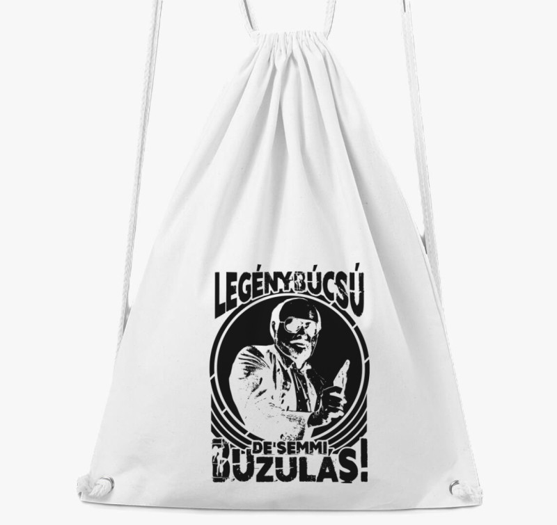 Legénybúcsú, de semmi buzulás tornazsák — Fehér