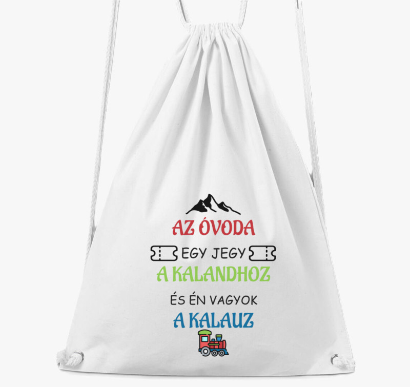 Az óvoda egy jegy tornazsák — Fehér
