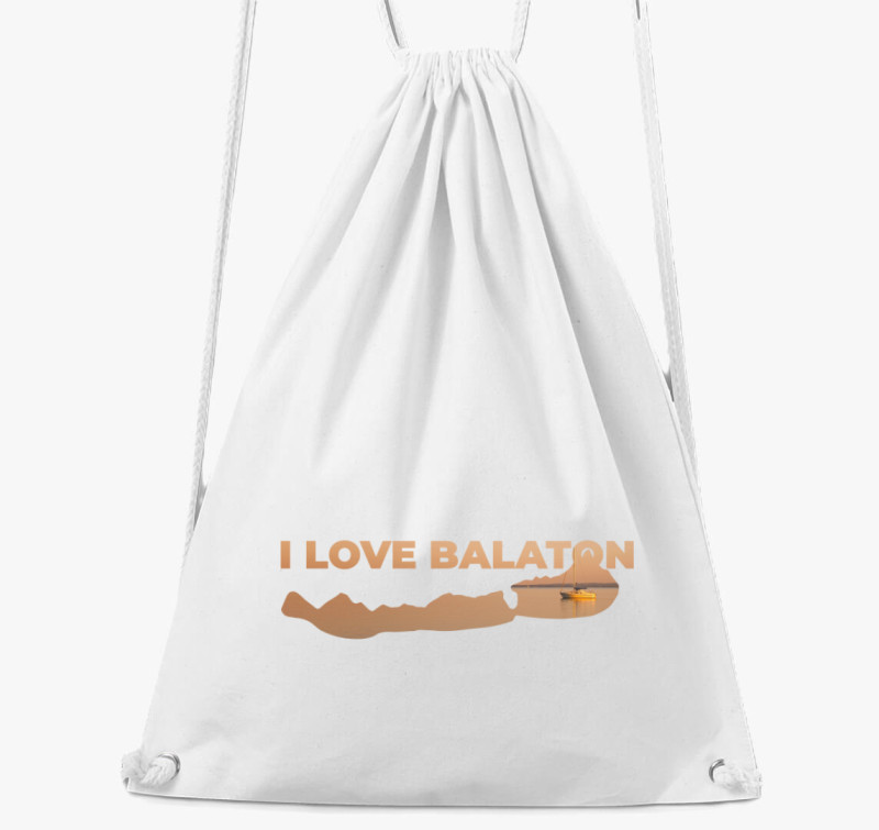 I Love Balaton tornazsák — Fehér