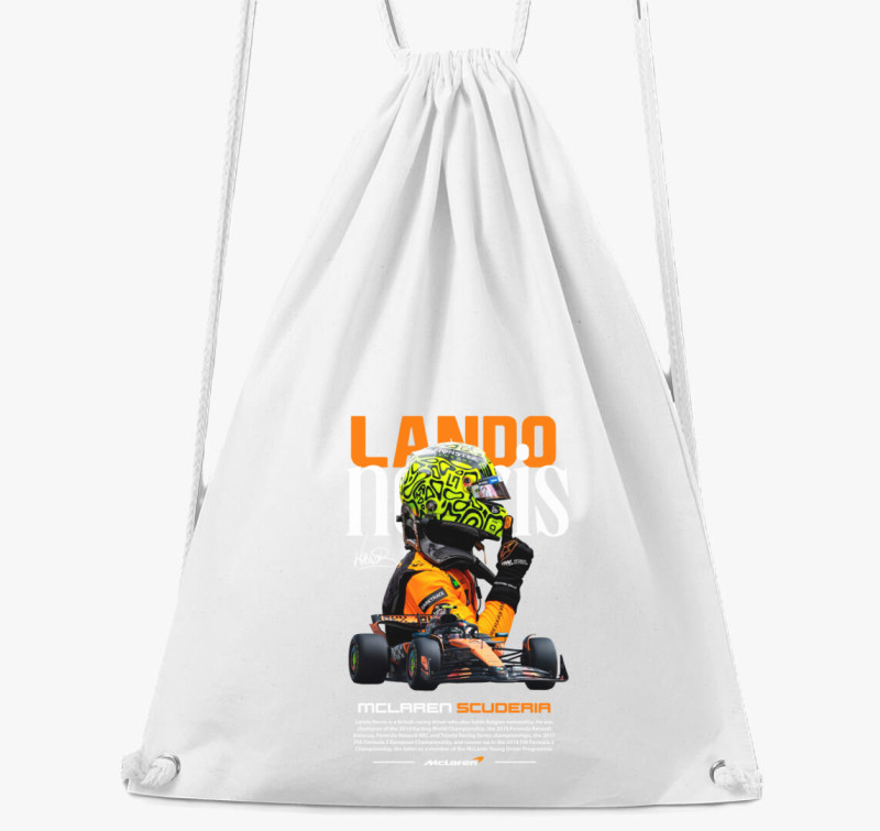 Lando Norris Történet tornazsák — Fehér