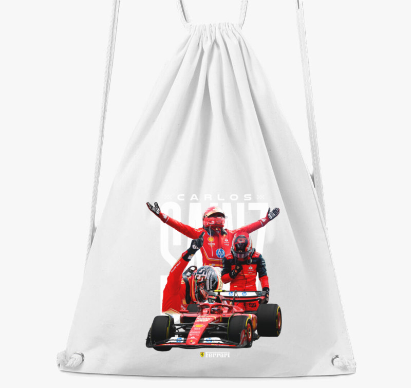 Carlos Sainz Ferrari tornazsák — Fehér