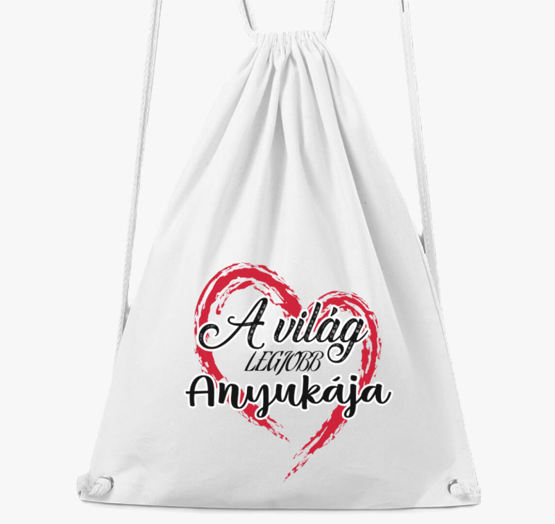 A világ legjobb anyukája tornazsák — Fehér