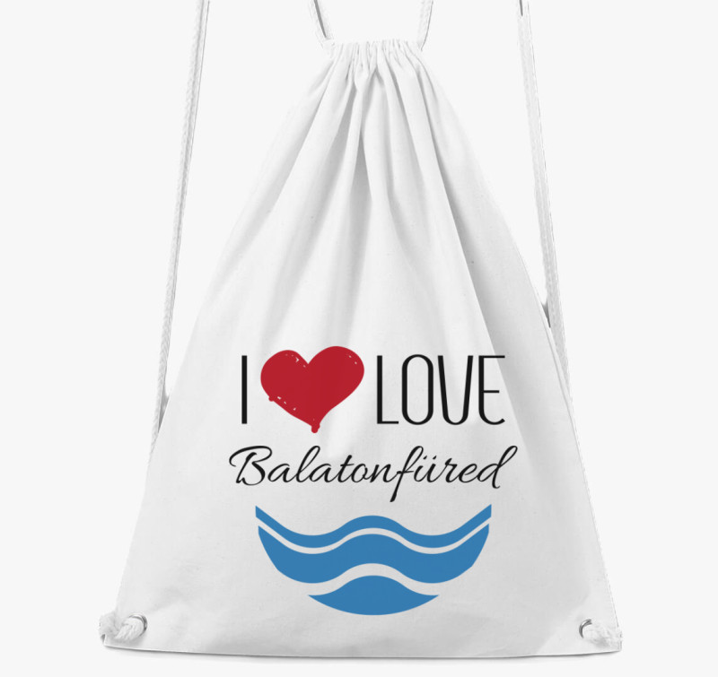 I love Balatonfüred tornazsák — Fehér