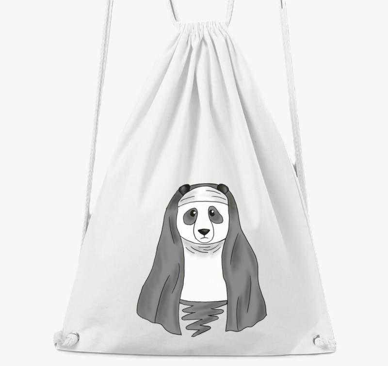 Apáca panda tornazsák — Fehér