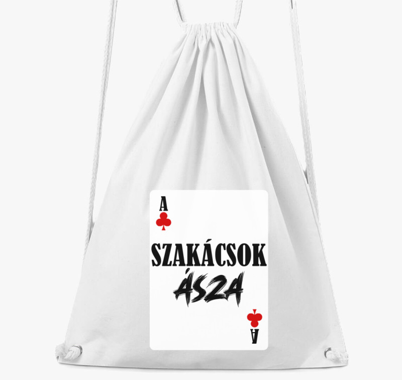 Szakácsok ásza kártyás tornazsák — Fehér