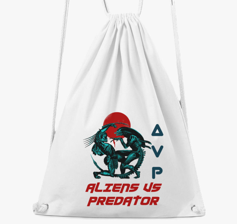 Alien vs Predator tornazsák — Fehér