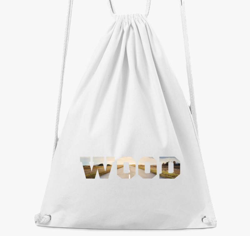 Wood feiratos tornazsák — Fehér