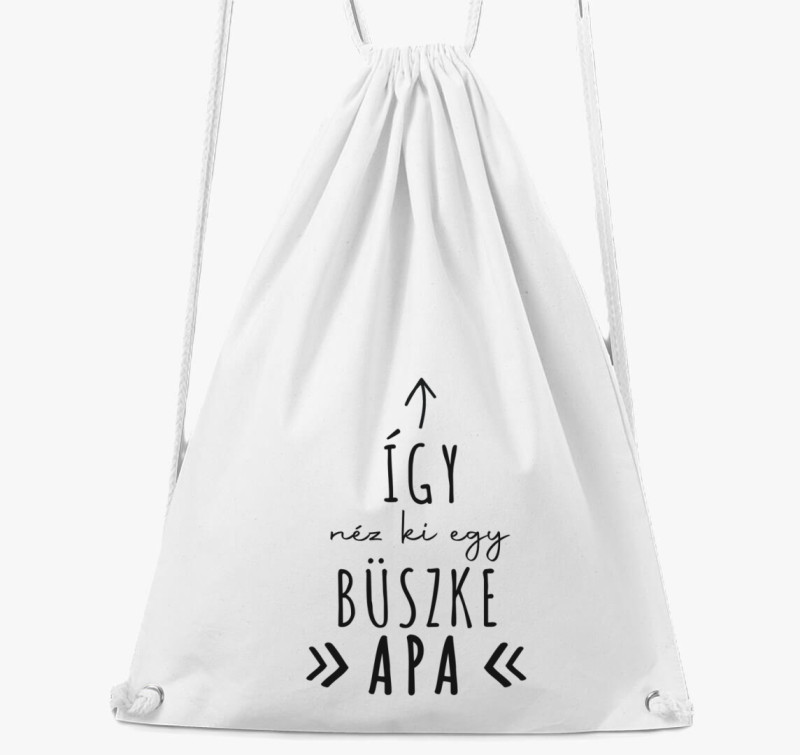 Így néz ki egy büszke apa tornazsák — Fehér