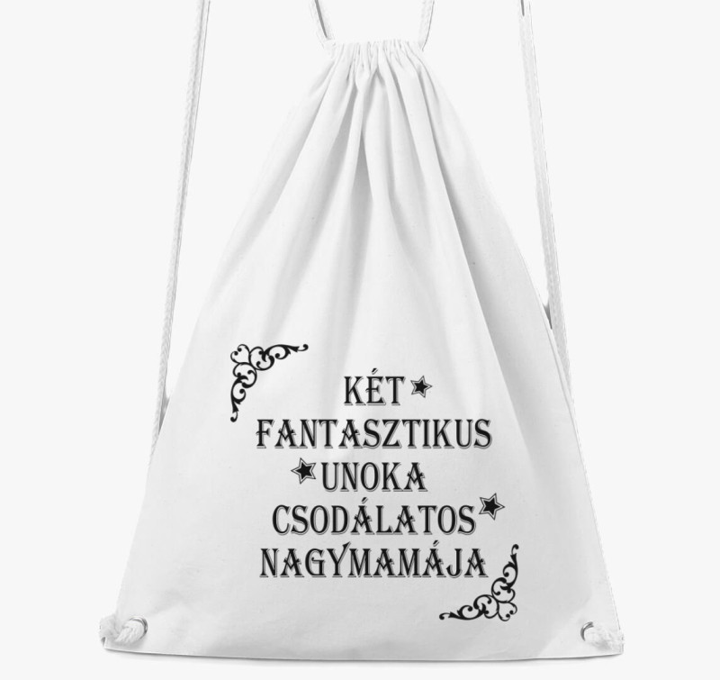 Csodálatos nagymama tornazsák — Fehér