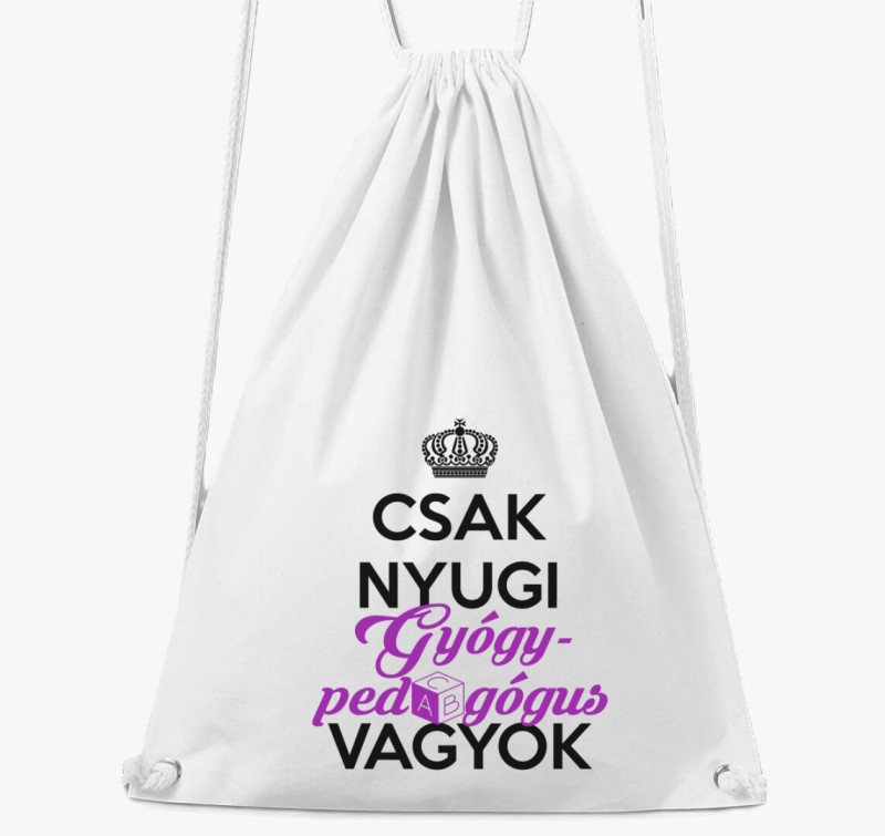 Gyógypedagógus tornazsák — Fehér
