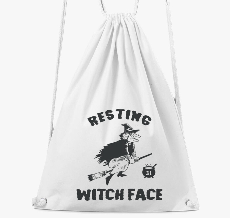 Resting Witch Face tornazsák — Fehér