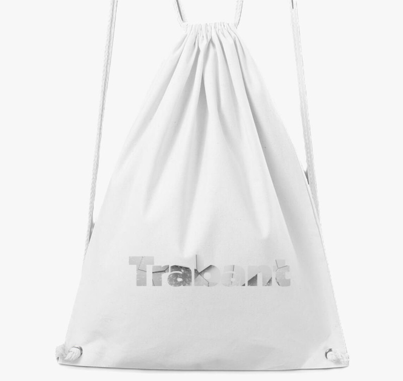 Trabant feliratos tornazsák — Fehér