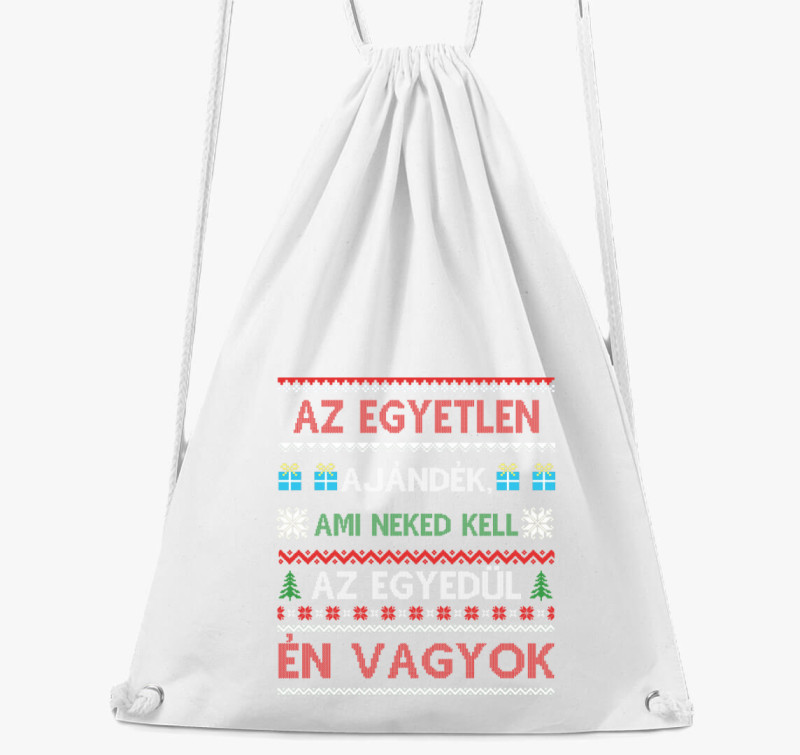 Az egyetlen ajándék tornazsák — Fehér