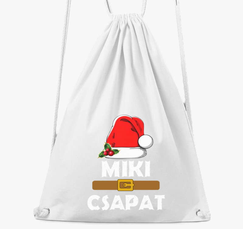 Mikulás csapat tornazsák — Fehér