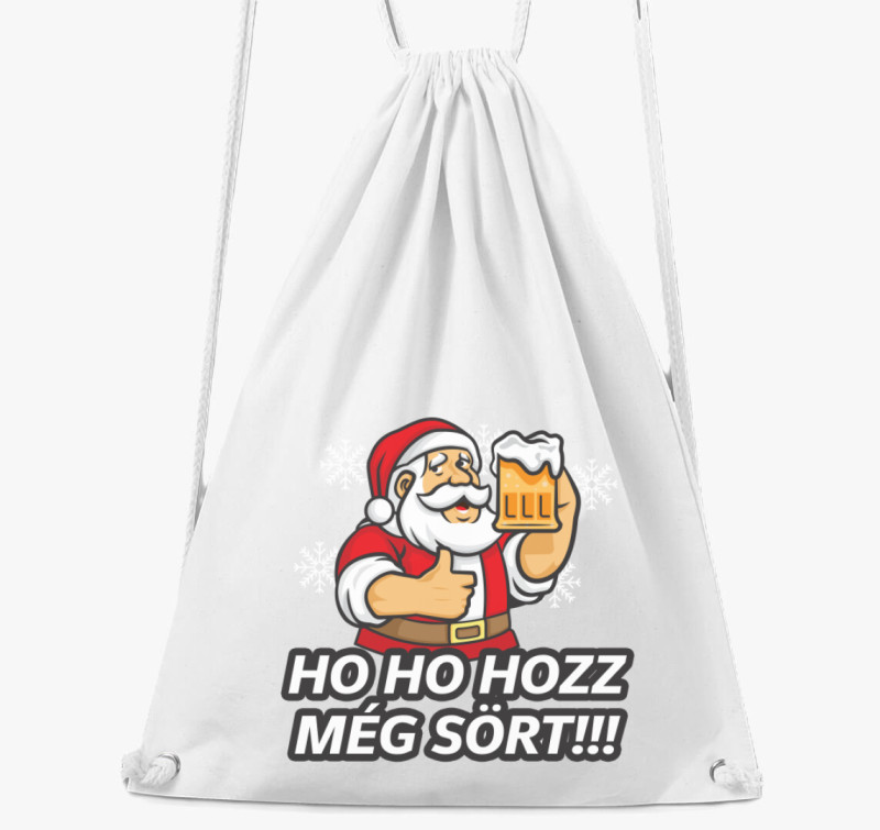 Ho ho hozz még sört tornazsák — Fehér