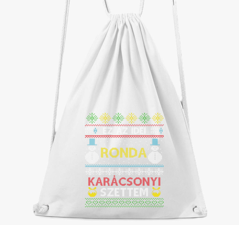 Ronda karácsonyi tornazsák — Fehér