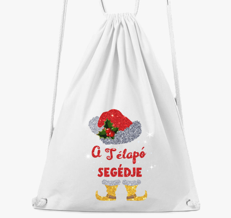 A télapó segédje tornazsák — Fehér