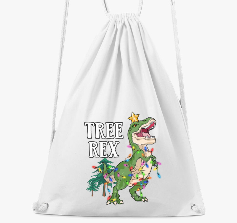 Tree Rex karácsonyi tornazsák — Fehér
