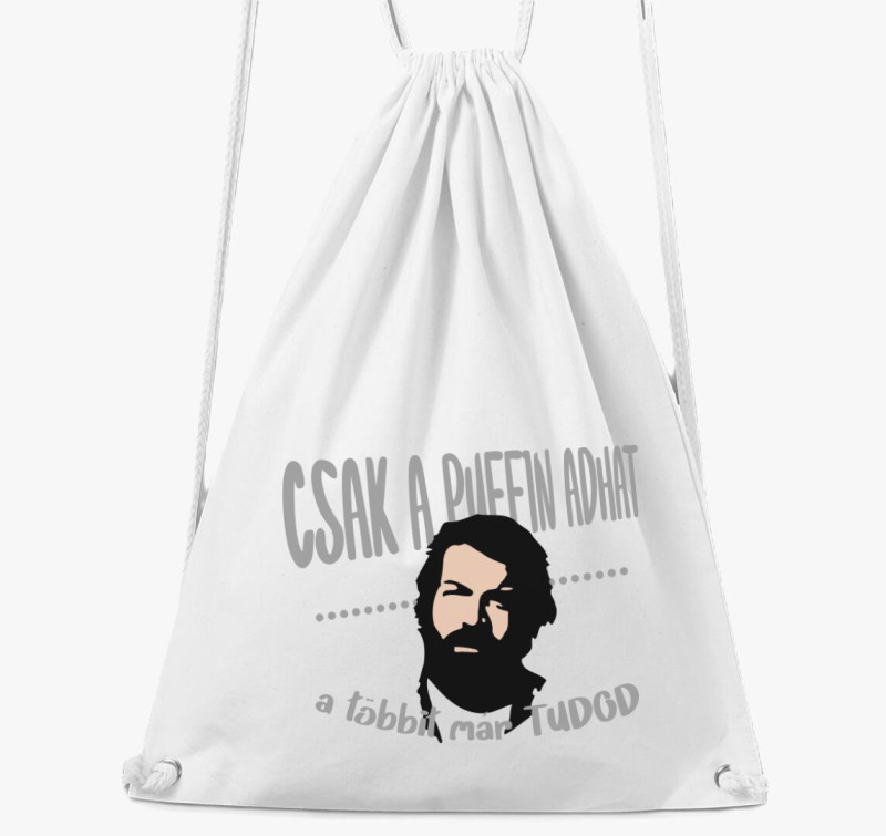 Bud Spencer puffin adhat tornazsák — Fehér