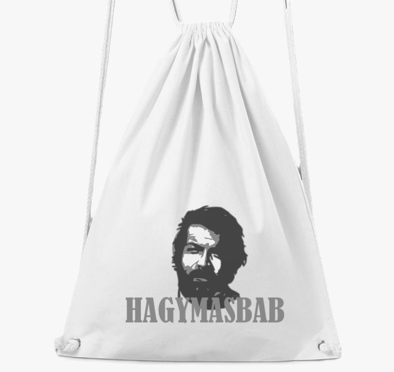 Bud Spencer hagymásbabos tornazsák — Fehér