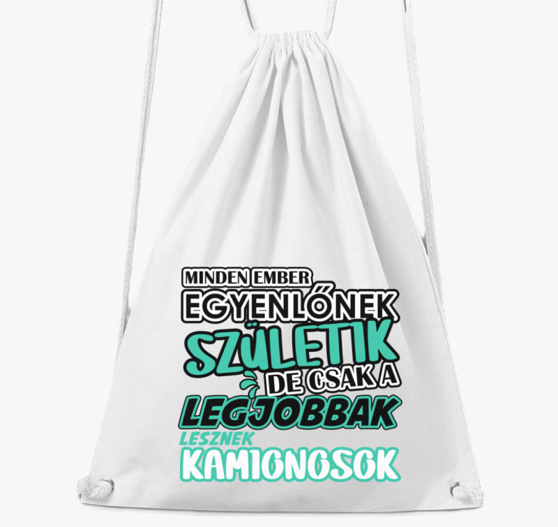 Egyenlőnek születik kaminos tornazsák — Fehér