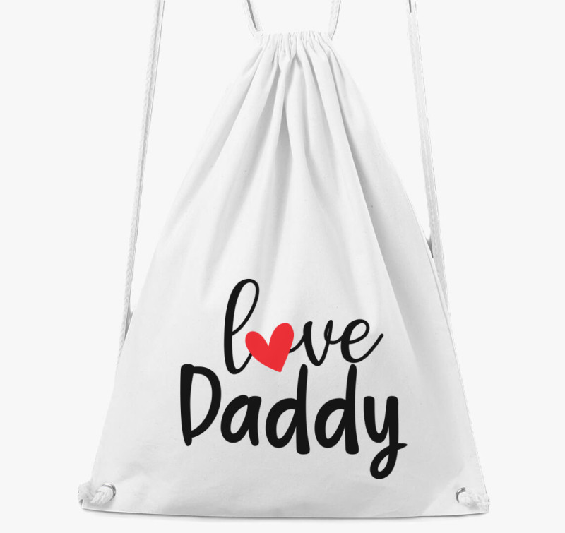 Love Daddy tornazsák — Fehér
