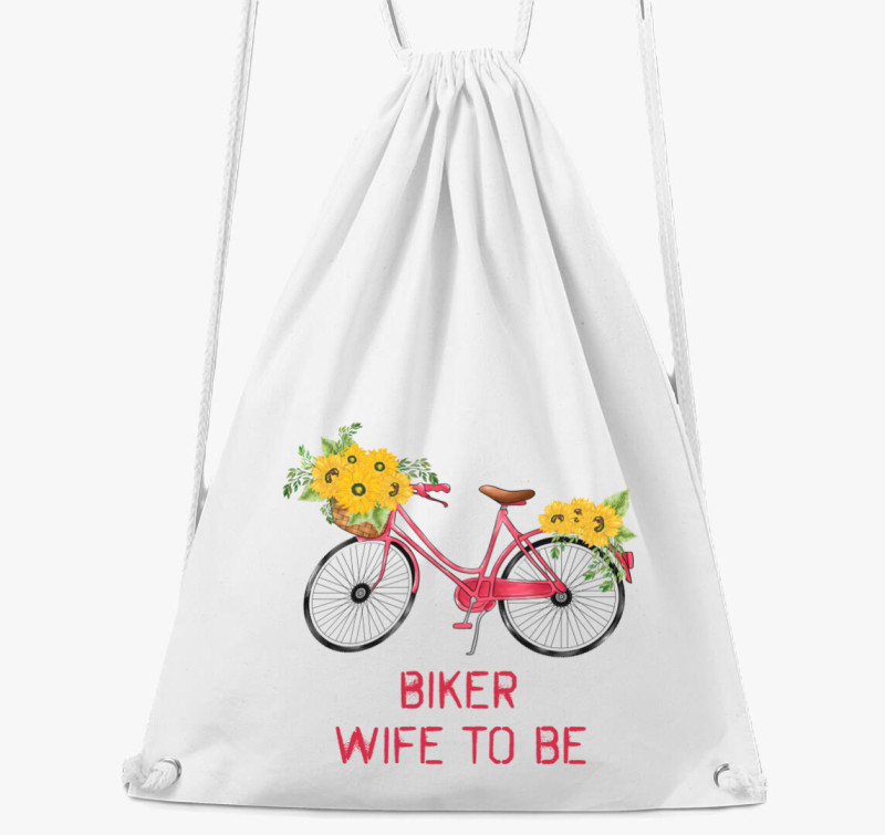 Biker wife to be tornazsák — Fehér