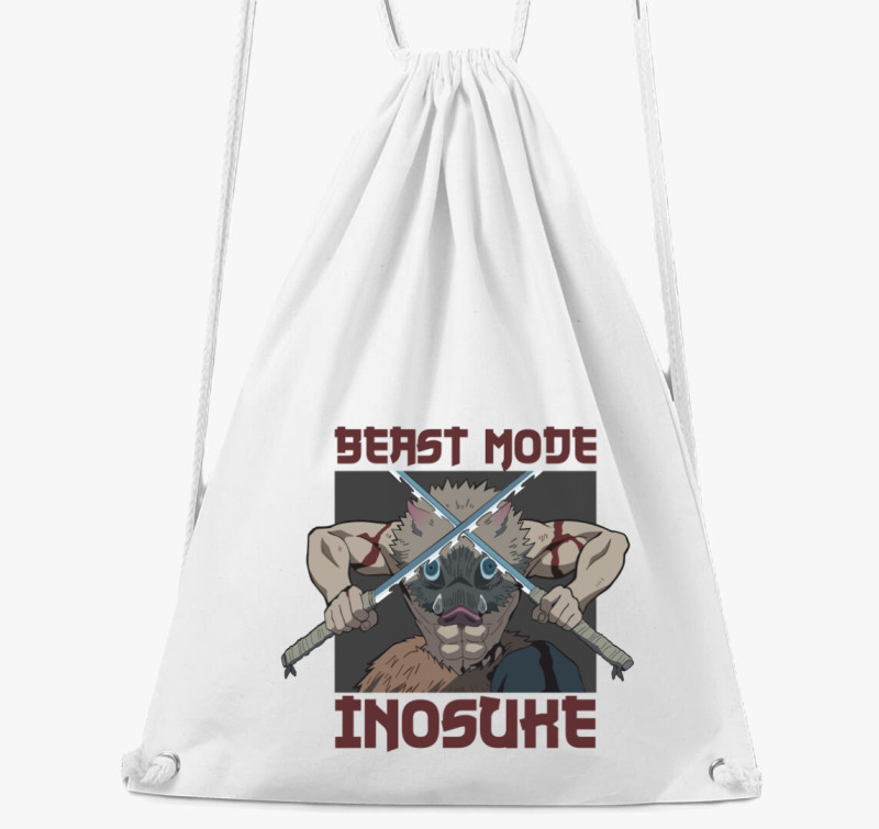 Inosuke Beast Mode tornazsák — Fehér