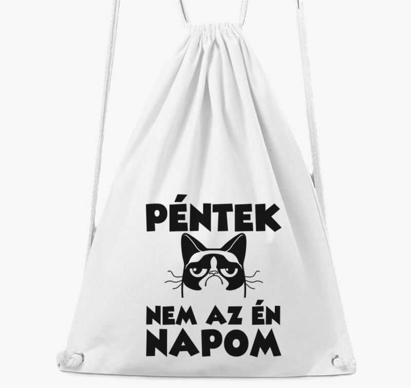 Péntek nem az én napom tornazsák — Fehér