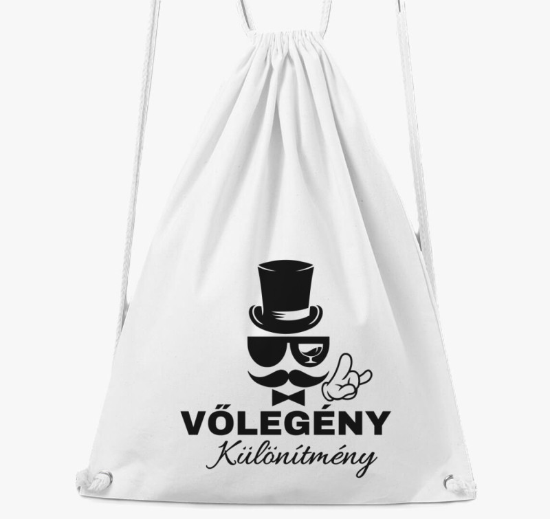 Vőlegény különítmény legénybúcsú tornazsák — Fehér