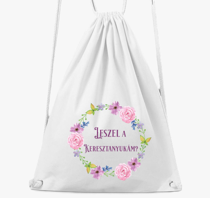 Keresztanyu tornazsák — Fehér
