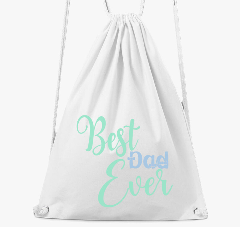 Best DAD ever pasztell tornazsák — Fehér