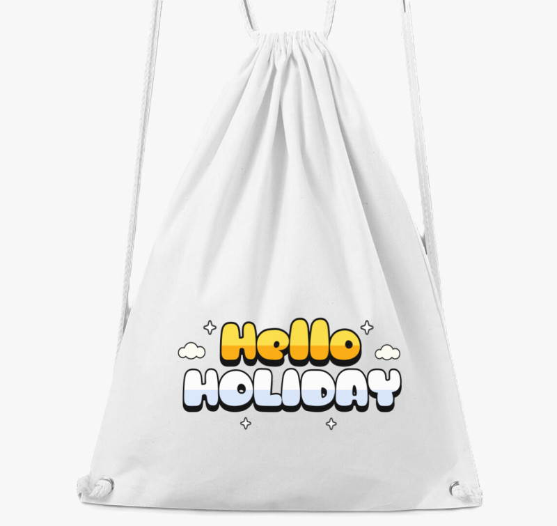 Hello Holiday tornazsák — Fehér