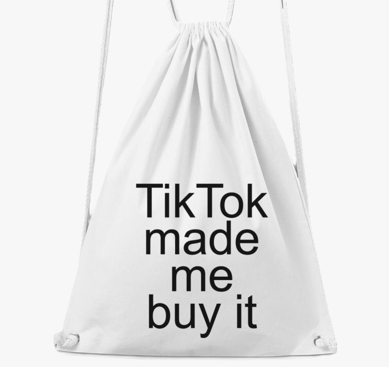 Tiktok buy tornazsák — Fehér