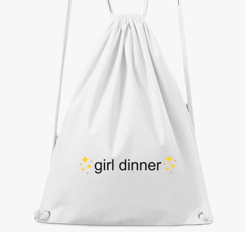 Girl dinner tornazsák — Fehér