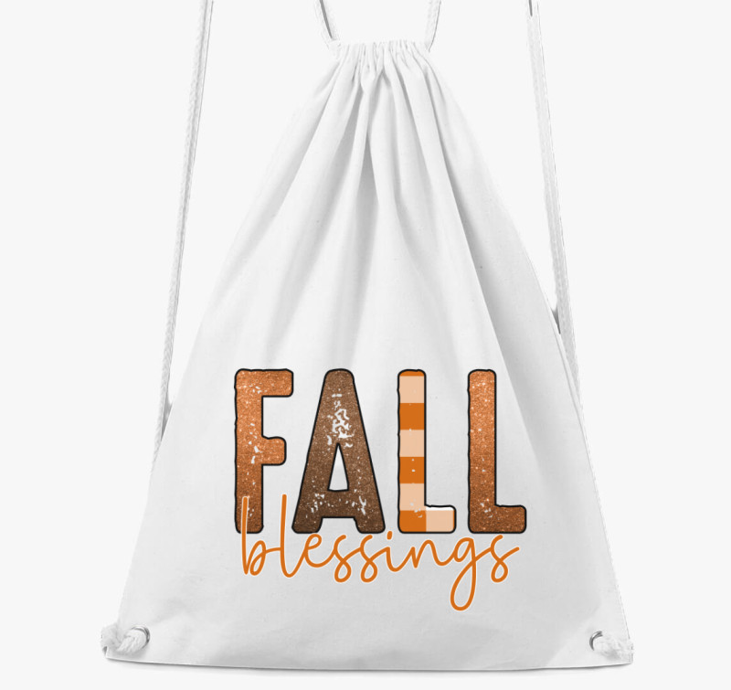 Fall blessings tornazsák — Fehér