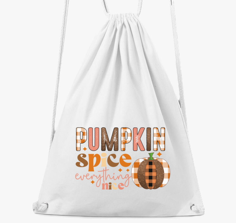 Pumpkin spice nice tornazsák — Fehér