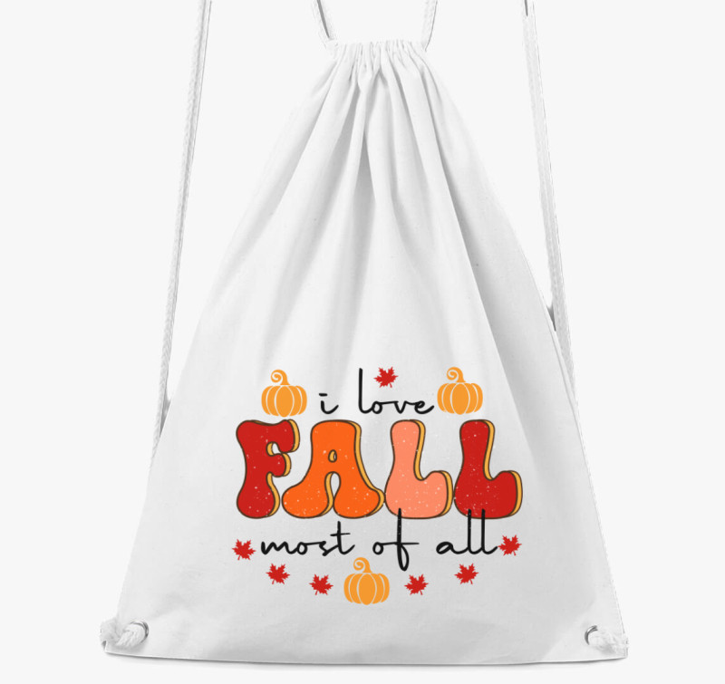 I love fall tornazsák — Fehér