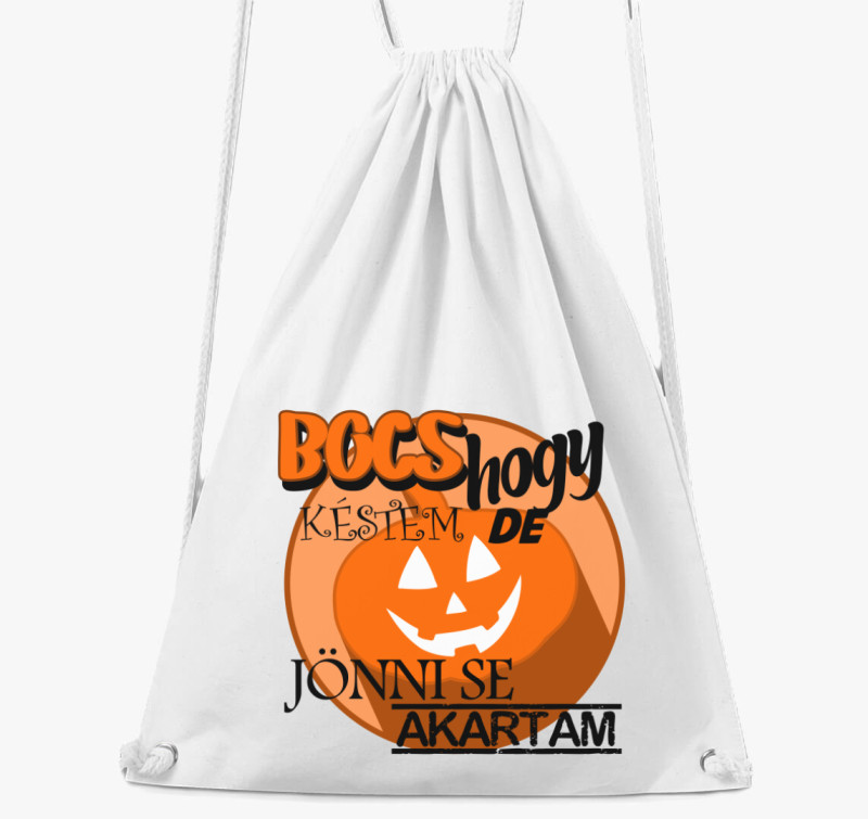 Halloween bocs tornazsák — Fehér