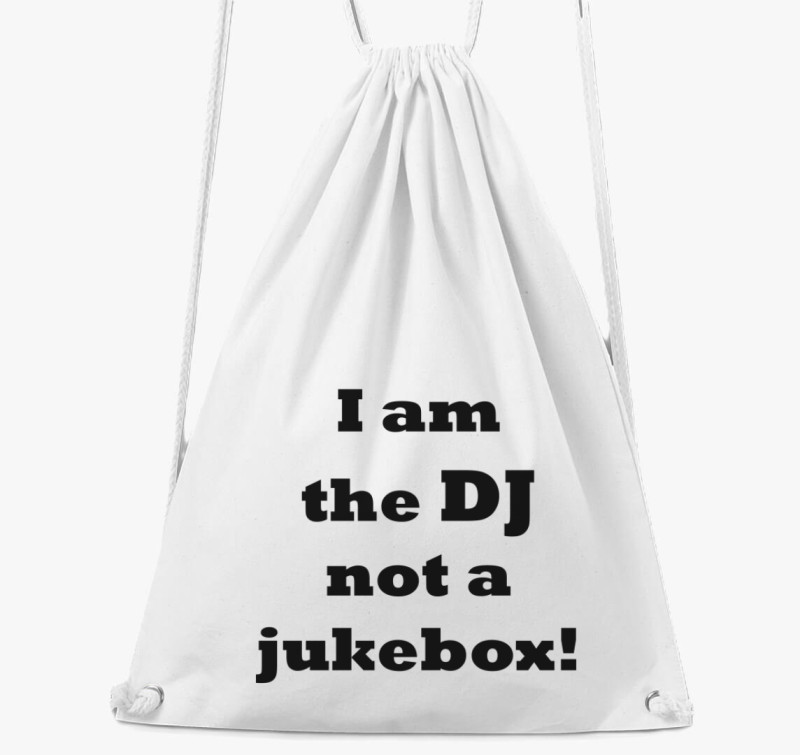 DJ jukebox tornazsák — Fehér