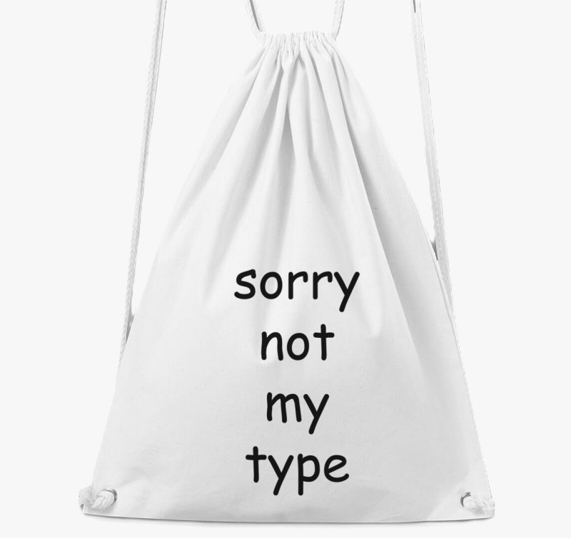 Comic sans type tornazsák — Fehér