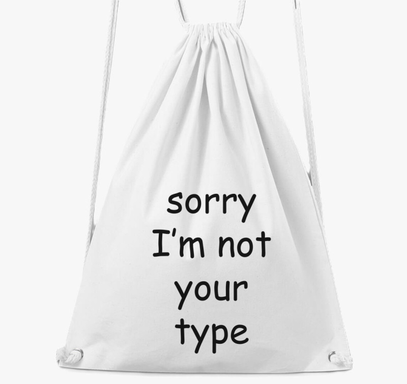 Comic sans sorry tornazsák — Fehér