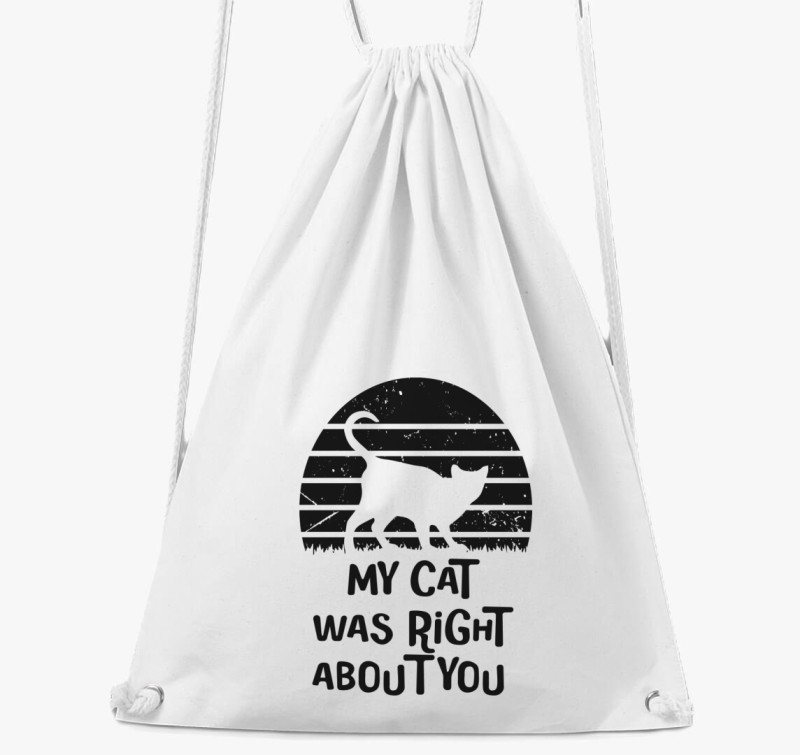 My cat right tornazsák — Fehér