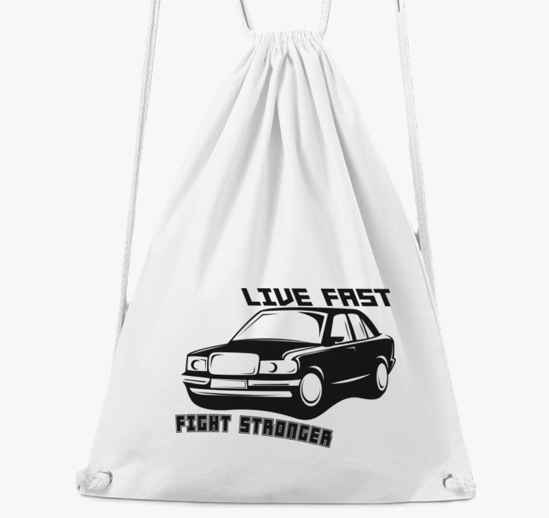 Live fast 8 tornazsák — Fehér