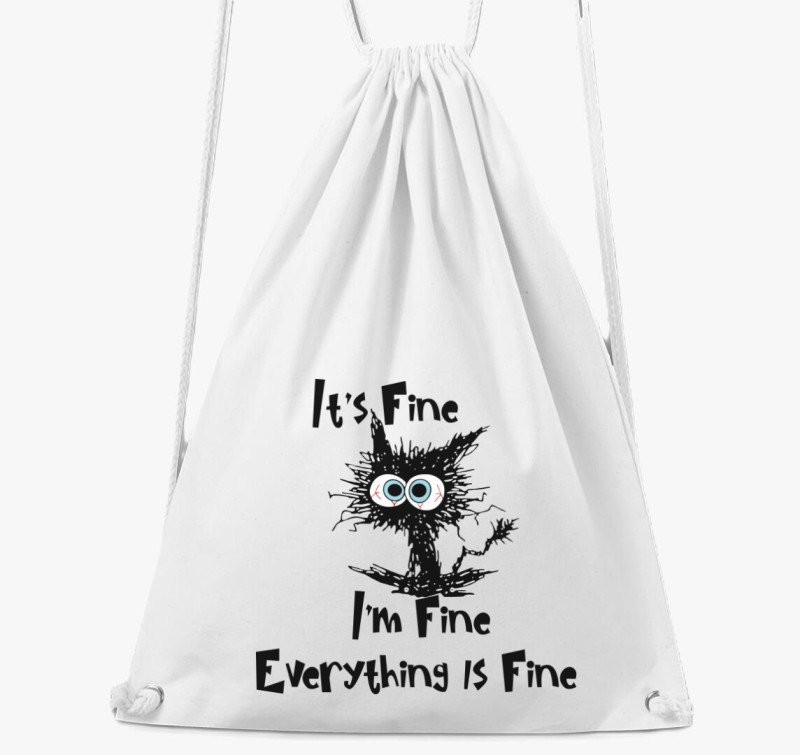 CAT FINE tornazsák — Fehér