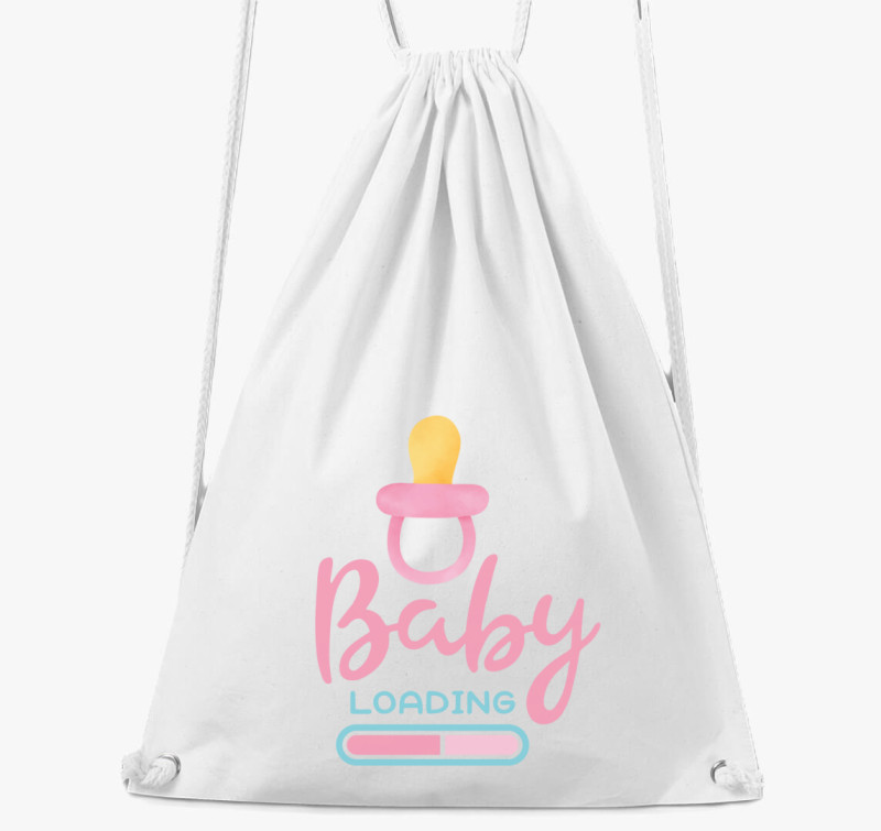 Baby loading rózsaszín tornazsák — Fehér