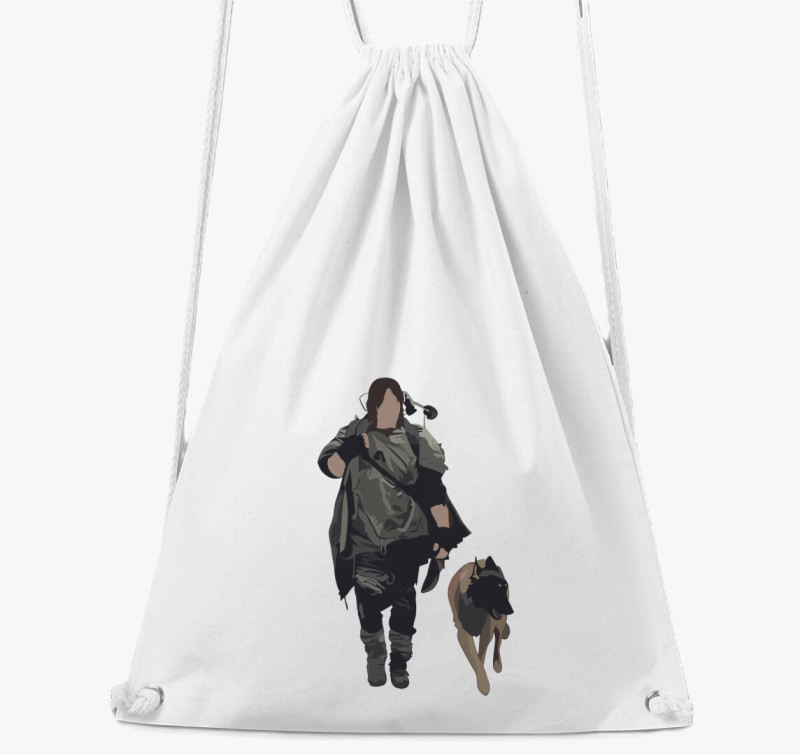 Daryl and Dog tornazsák — Fehér